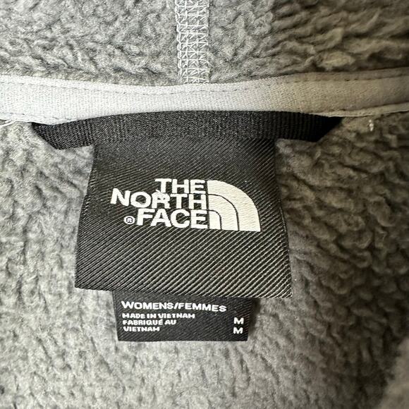 The North Face Womens size Medium Sweater Fleece Zip Up Jacket Gray nf0a3lh8 - Picture 8 of 11